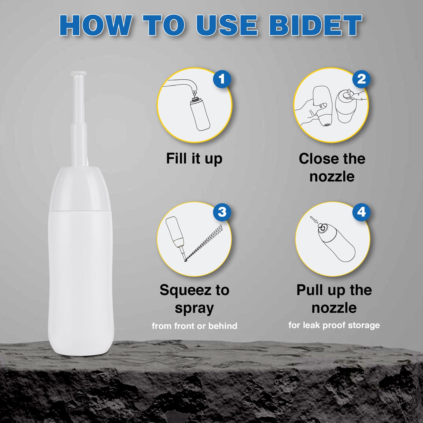 Personal Travel Bidet 400-ml